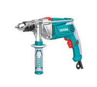 TOTAL - Taladro Percutor de Cable con Potencia de 1010 W - Portabrocas Manual con Capacidad de hasta 13 mm - Velocidad Variable 2800 rpm - Avance y Retroceso