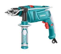 TOTAL - Taladro Percutor de Cable con Potencia de 850 W | Portabrocas Manual con Capacidad de 13 mm | Velocidad Variable | Velocidad en Vacio 2700 rpm