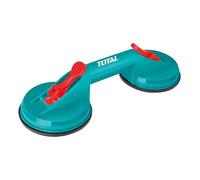 TOTAL - Ventosa Doble para Cristal | 115 mm de Diámetro por Copa | Succión Máxima de 50 Kg | Para Levantar o Mover Vidrio y Cristal de Grandes Dimensiones | Fabricado en ABS