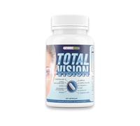 Total Visión | Vitaminas para los ojos | Luteína, Ginkgo, CoQ10, Mirtilo, Astaxantina y Vit C | Mejora la visión y fortalece el nervio óptico | Elimina la fatiga visual y la sequedad ocular | 60U