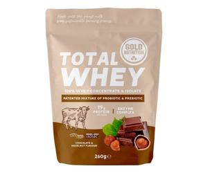 Total Whey GOLD NUTRITION Chocolate - Avellana (260g)