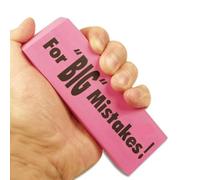 TotalCadeau DMB11 - Goma XXL con Texto “for Big Mistakes”, Color Rosa