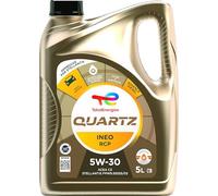 TotalEnergies Quartz Ineo RCP 5W-30, aceite de motor gasolina y diésel, 5 litros