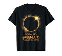 Totality Eclipse Solar 2026 Greenland Camiseta