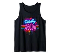 Totally 80s Retro Typography Party Throwback Camiseta sin Mangas