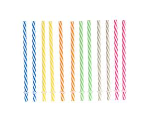Totally Addict KA1917 Juego de 12 pajitas para Mason Jars PP 1,30 x 1,30 x 17,20 cm, Multicolor