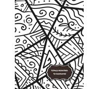 Totally Addicted to Doodling Dot Grid Sketchbook - Fun Abstract Journal with Black and White Patterned Cover: Large 8.5 x 11 Inch Dotted Notebook with ... Journaling, Planning, and Creative Ideas