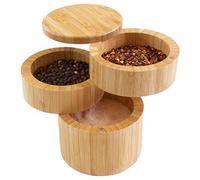 Totally Bamboo 20-8551 - Caja para Guardar Sal (Tres Pisos, Madera de bambú)