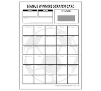 Totally Bonkers - Tarjetas para rascar y rascar para recaudar fondos de fútbol - 30 cuadradas - A6 (148 x 105 mm) - Paquete de 10 - TB0006 - Tarjeta ciega