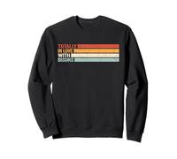 Totally in Love with Bisons retro para hombres Bisontes Sudadera