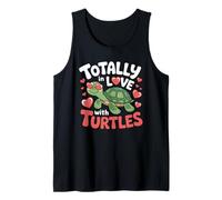 Totally in Love with Turtles Cute Turtle Designs para mujer Camiseta sin Mangas
