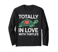 Totally in Love with Turtles Cute Turtle Designs para mujer Manga Larga