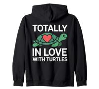 Totally in Love with Turtles Cute Turtle Designs para mujer Sudadera con Capucha