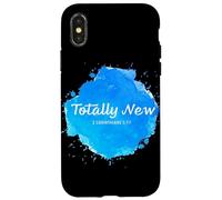 Totally New - Christian Faith Baptism 2 Corinthians 5:17 Carcasa para iPhone X/XS