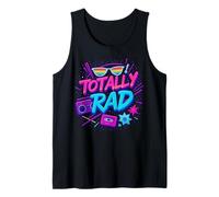 Totally RAD Fun Time Retro Fiesta Celebración 80s Vibe Camiseta sin Mangas