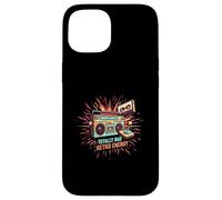 Totally Rad Retro 80s Boombox Joystick Cassette Tape Energy Carcasa para iPhone 15