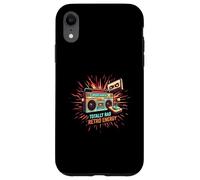 Totally Rad Retro 80s Boombox Joystick Cassette Tape Energy Carcasa para iPhone XR