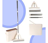 TotalMop 3 en 1 Fregona de Esponja, Mopa con Cubo Moppy