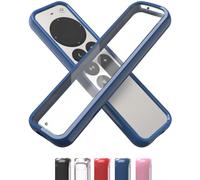 TotalMount Funda Air Rim para mandos a Distancia de Apple TV, Funda Delgada e híbrida para Control Remoto de Apple TV con máxima protección contra caídas, Cubierta perimetral Azul y Parte Trasera