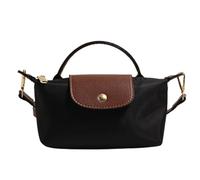 TOTDYIKH Bolso bandolera mini con diseño de bloques de color a la moda para mujer, bolso cuadrado de color liso con correa ajustable, bolsos de mano (Black,One-Size)
