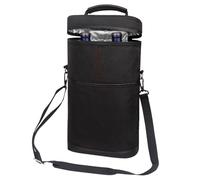 Tote Aislado De Transportista De Vinos: Bolsa De Botella Térmica De 12x10 Pulgadas, Refrigerador De Picnic Portátil, Organizador De Cerradura De Cremallera, Soporte Amigable Para Viajes | Bolsa De Ret