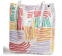 Tote Bag Bolsa,Bolsa de Pana Grande Reutilizable Bolso Shopper Mujer Bolsa Tote de Gran Capacidad Bolso de Lona Bolso de Hombro para Viajes Trabajo Escuela Uso Diario