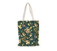Tote Bag Flores Campos De La Selva Bolsa de algodón de calidad, Bolso de lona para mujer de gran capacidad turismo informal reutilizable de bonita bolsa de playa, estética regalo35x40cm