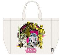 Tote bag reversible Star Wars con diseño de Stormtroopers y naves galácticas | Bolsa ecológica reutilizable de tela para compras o uso diario