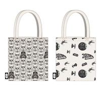 Tote bag reversible Star Wars con diseño de Stormtroopers y naves galácticas | Bolsa ecológica reutilizable de tela para compras o uso diario