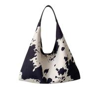 Tote Bags for Women Girls Cow Print Single Shoulder Underarm Bag Large Capacity Shoulder Bag Fashion Casual Tote Bags for School Work Shopping Travel Daily Use