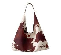 Tote Bags for Women Girls Cow Print Single Shoulder Underarm Bag Large Capacity Shoulder Bag Fashion Casual Tote Bags for School Work Shopping Travel Daily Use