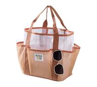 Tote De Playa | de Malla Reutilizable Grande con Múltiples Bolsillos | para Piscina - para las Vacaciones, Compras, Supermercado, Escuela, Gimnasio, Picnic, Familia, Días Festivos y el Verano