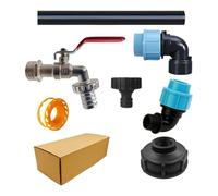 Tote Tank Adapter, Hose Adapters, Zinc Alloy Faucets with Extension Tubes, Leakproof Faucet Válvula, Garden Tube Bib, Ideal para Garaje y Workshop Use 10,24 x 4,53 x 3,15 pulgadas