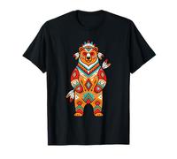 Tótem de Oso Nativo Americano Tribal Animal Indio espíritu artístico Camiseta