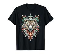 Tótem de Oso Salvaje, Rey del Bosque, Grizzly, río, Garra Camiseta