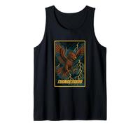 Tótem de pájaro legendario folclore nativo americano estilo vintage Camiseta sin Mangas