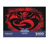 Totem Dragon Puzzle Regalo Creativo Decoración Familiar 1000 Piezas Criatura fantasía Rompecabezas Imposible Entretenimiento Creativo para Adultos 70x50cm/1000pcs