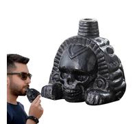 Totenkopf-Spielzeug - Kreative Mini-Schädel-Figur mit Sound, realistisches Skelettdesign, langlebig und detailreich gearbeitet | Lustige Dekoration für Schreibtisch, Wohnzimmer, Halloween-Partys und G