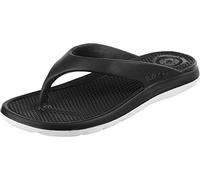 totes Everywear Lightweight Waterproof Two-Tone Ara Flip Flop Sandals, Chanclas Mujer, Black, 39 EU