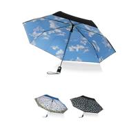 Totes Paraguas de cierre automático con impresión de toldo, Cielo., Talla única, Under Canopy Print - Paraguas de cierre automático