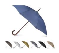 Totes Paraguas de madera con apertura automática, Blue, Talla única, Palo de madera automático