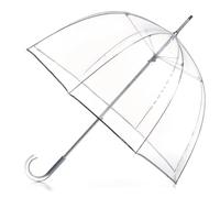 Totes Paraguas Signature Bubble - Manual abierto, talla única, Clear, Talla única, Paraguas de burbujas transparente ligero a prueba de lluvia y viento para hombre