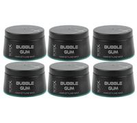 TOTEX Cera para el cabello I Hair Styling Wax 150 ml I Pack de 6 unidades I plus peine de bolsillo mármol (BUBBLE GUM)