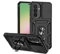 Tothedu Funda para Galaxy A57 5G / Samsung A57 SM-A576U Funda con cubierta de cámara deslizante, anillo giratorio de 360° integrado, soporte magnético a prueba de golpes para Samsung Galaxy A57 5G