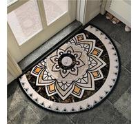TOTIKI Felpudo Casa Felpudo Semicircular para Puerta De Entrada Interior, Felpudos Absorbentes Antideslizantes para El Hogar, Cocina, Patio Entrada(C,50x75cm(20x30inch))