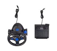 TOTITOM 0 Volante para Juegos, Volante para Juegos con Pedales Y Cambio, Rotación De 180 °, Vibración 7 En 1, Volante para Juegos De Carreras USB con Pedal para PC PS4 Regalo de San Valentín