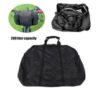 TOTITOM Bicycle Wheel Bag Black 200L Nylon Thicken Portable Wheel Package Bag with Fork Protection Frame for Road Mountain Bicycles for 26 Inch Mountain and Road Bikes