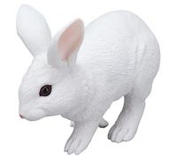 TOTITOM Estatuilla de Conejos de Pascua Estatua de Conejito estático Adorno para la decoración del Paisaje del hogar Blancos Estatuilla de Conejos jardín Modelo de con