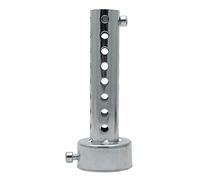 TOTMOX 1PC 48mm Silenciador de escape universal para motocicleta DB Killer Silenciador de escape 48mm - Plata
