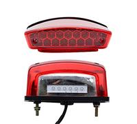 TOTMOX 1x luz de freno trasera de motocicleta luz de matrícula de parada de freno trasero durable